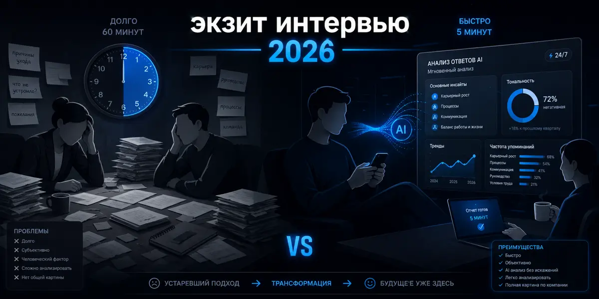 большинство компаний не проводят экзит интервью | Сетка — социальная сеть от hh.ru