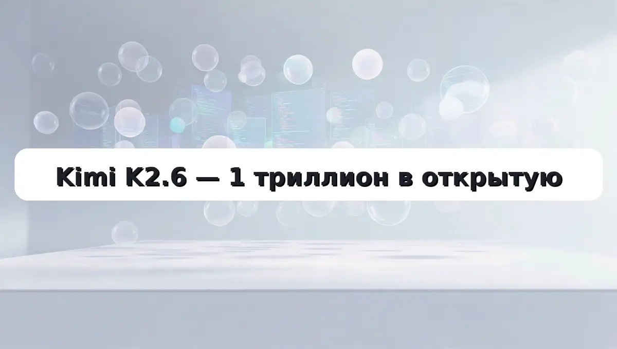 👏🏻 1 триллион параметров в открытую: Kimi K2.6 обогнал GPT | Сетка — социальная сеть от hh.ru