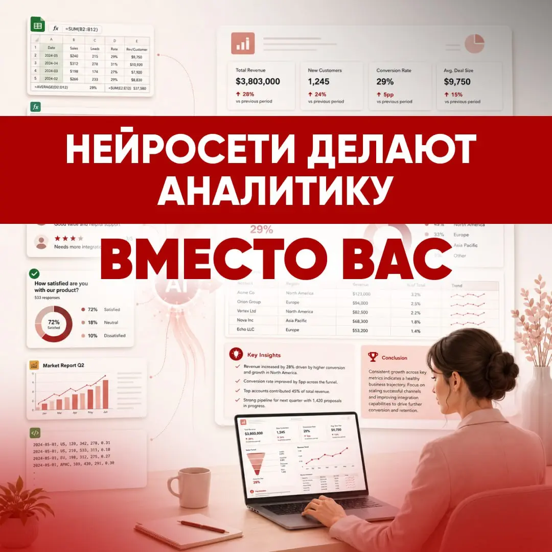 🧠 НЕЙРОСЕТИ УЖЕ ДЕЛАЮТ АНАЛИТИКУ ВМЕСТО ВАС | Сетка — социальная сеть от hh.ru