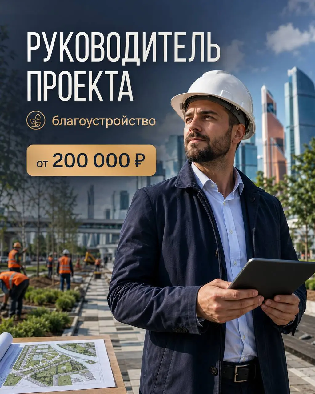 РУКОВОДИТЕЛЬ ПРОЕКТА
От 200 000₽
крупная строительная компания
• Вешки, Москва, Алтуфьевское шоссе 2 км в сторону области от МКАД
• Строительство
• +79037468999
Полное описание вакансии размещено в Те... | Сетка — социальная сеть от hh.ru