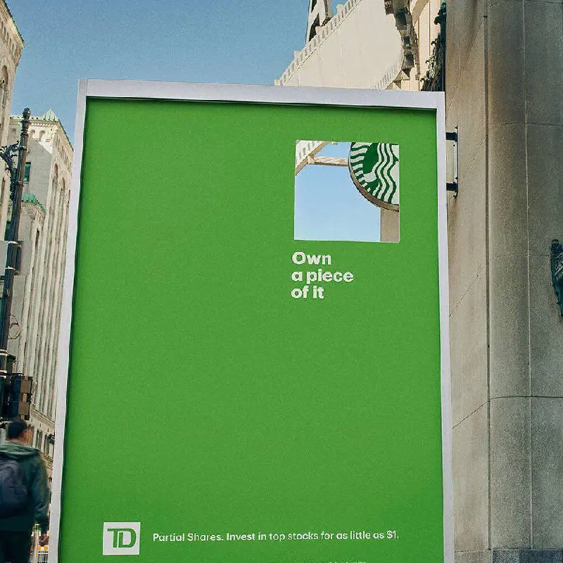 Гениальный партизанский маркетинг от TD Bank
Банк нашел изящный способ «угнать» логотипы топ-компаний для рекламы своей инвест-платформы, обойдя все правила
Вместо того чтобы покупать права на использ... | Сетка — социальная сеть от hh.ru