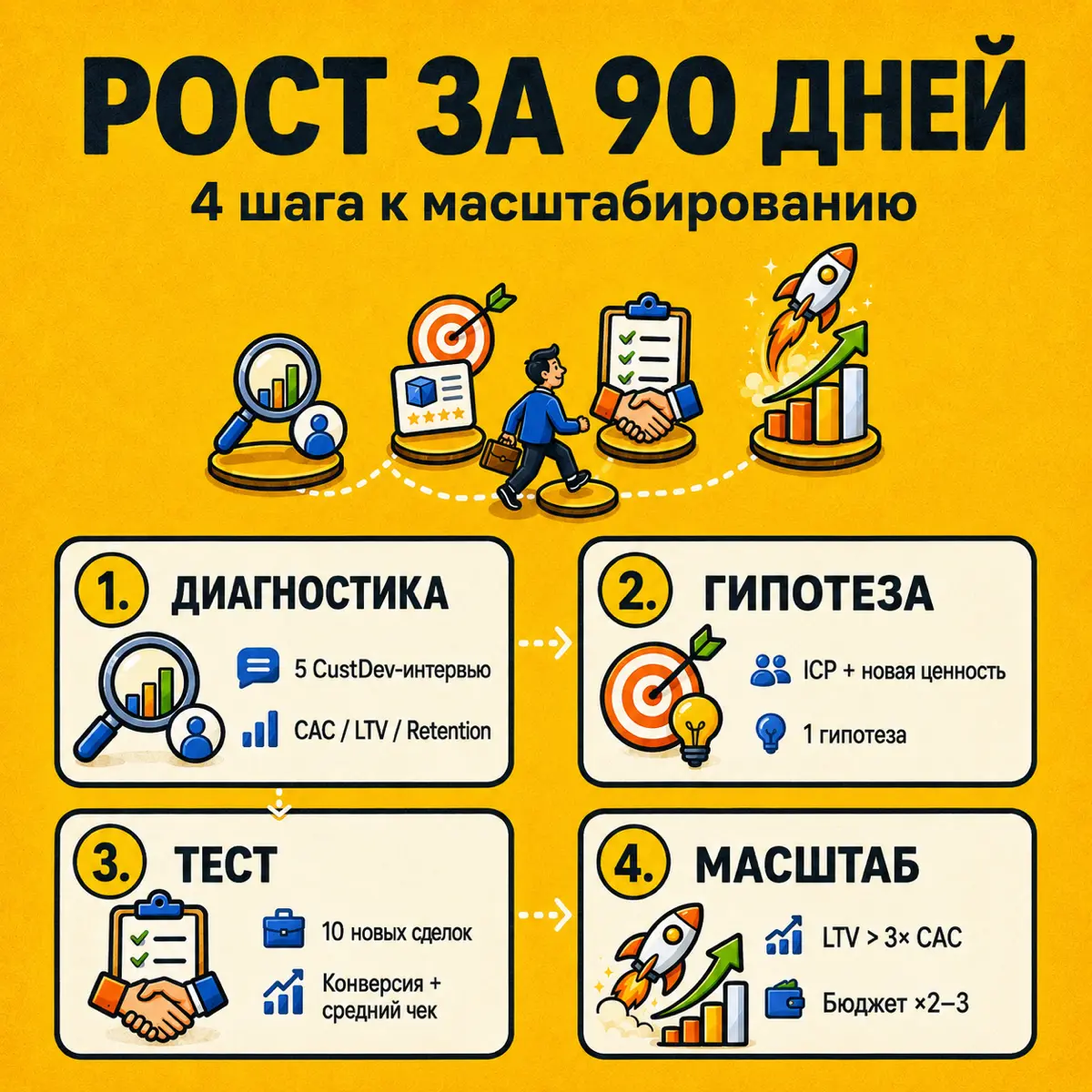Рост за 90 дней | Сетка — социальная сеть от hh.ru