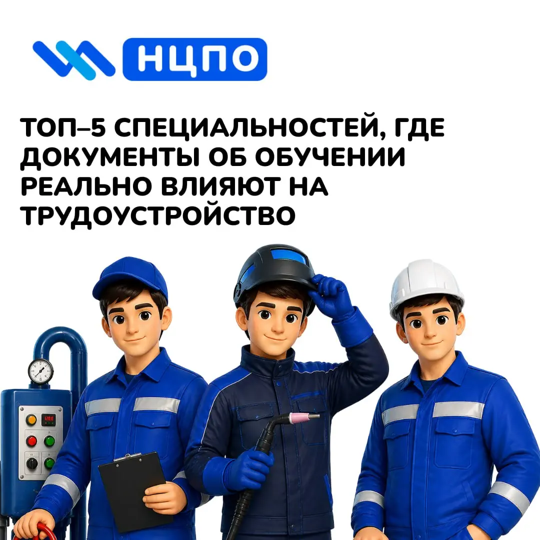 📄 ТОП–5 специальностей, где документы об обучении реально влияют на трудоустройство
Во многих профессиях наличие документов о подготовке напрямую влияет на возможность выйти на работу | Сетка — социальная сеть от hh.ru