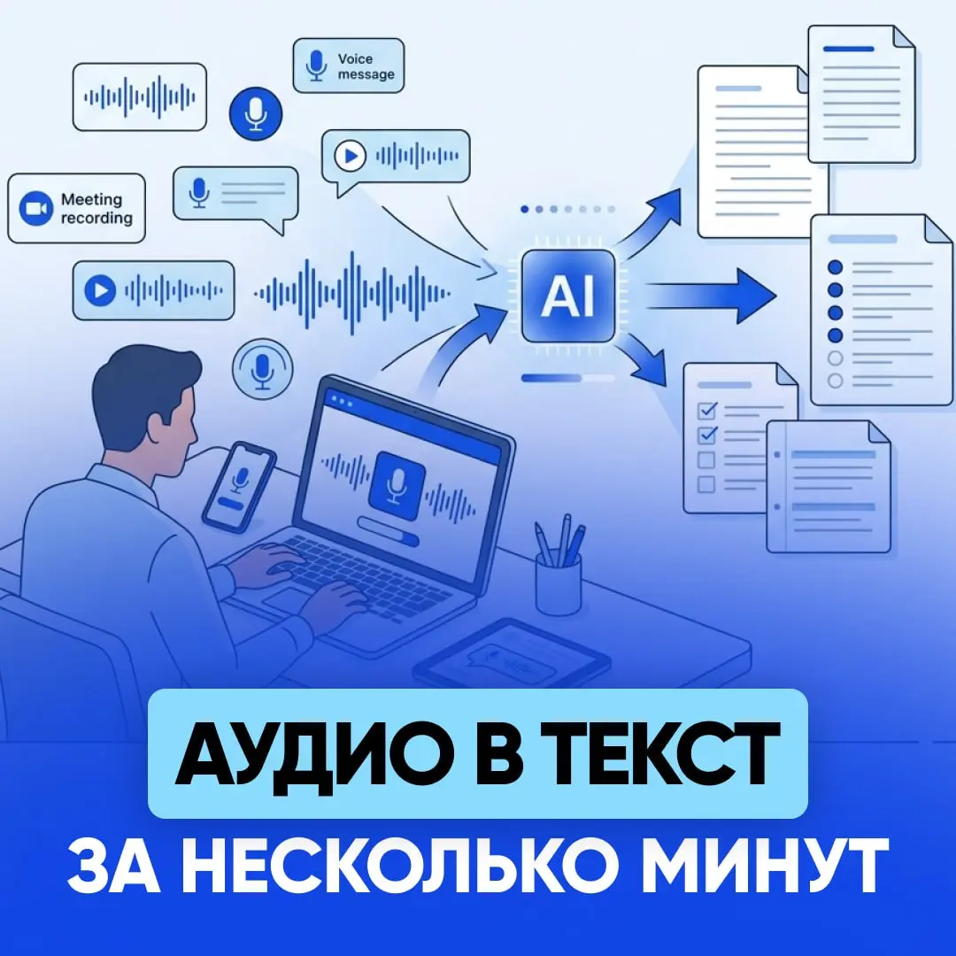 🤖 НЕЙРОСЕТЬ ПЕРЕВЕДЁТ ВАШЕ АУДИО В ТЕКСТ ЗА НЕСКОЛЬКО МИНУТ | Сетка — социальная сеть от hh.ru