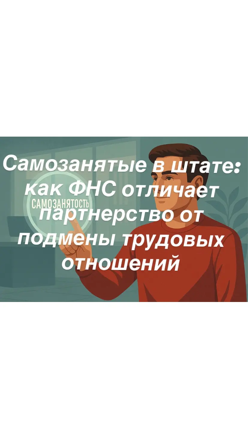 Как ФНС отличает партнерство от подмены труда с самозанятыми | Сетка — социальная сеть от hh.ru