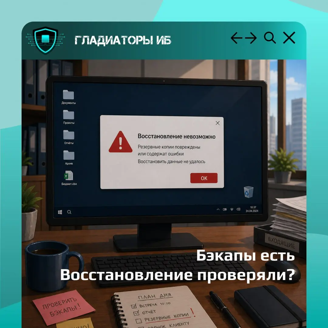 ❓Бэкапы есть. А восстановление проверяли?
Во многих компаниях на вопрос про резервные копии отвечают спокойно: “Да, у нас всё копируется”.
Звучит надежно | Сетка — социальная сеть от hh.ru