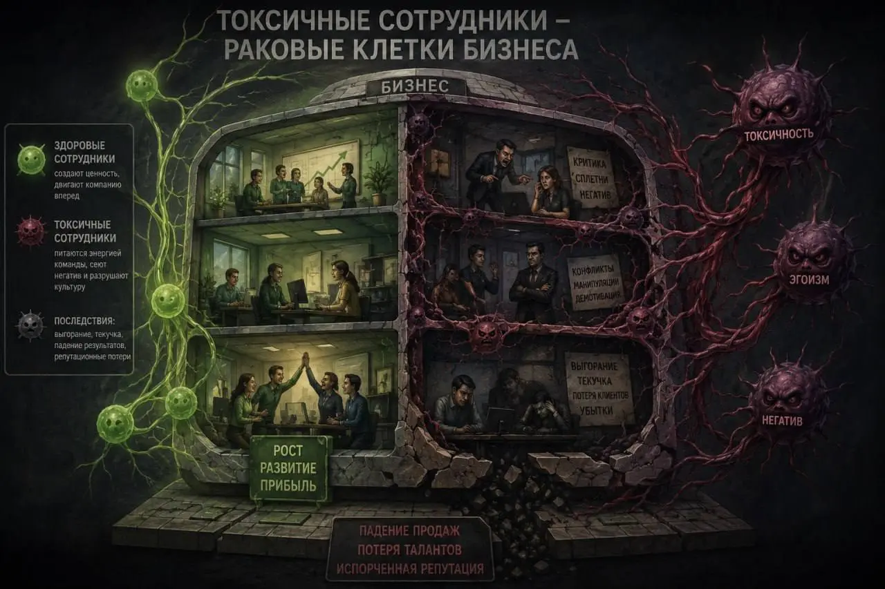 Увольнять ли токсичных сотрудников?
Для кого пост:
1. Для тех, кто принимает решение по управленческим вопросам.
2. Занимается формированием команды в любых масштабах | Сетка — социальная сеть от hh.ru