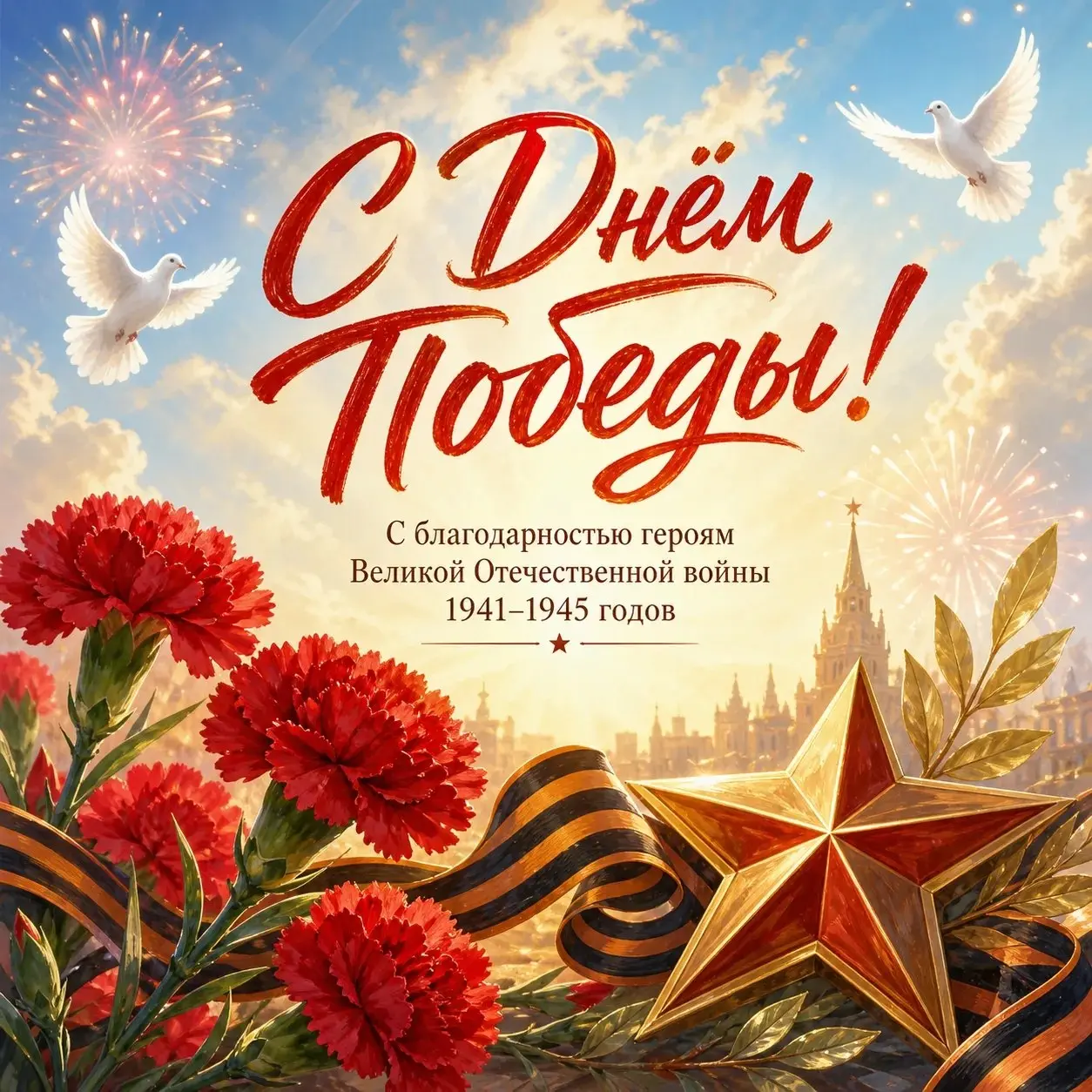 С Днём Победы, дорогие друзья!
9 Мая — это день памяти, гордости и благодарности | Сетка — социальная сеть от hh.ru