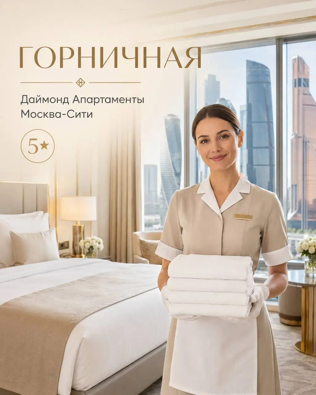 ГОРНИЧНАЯ
Даймонд Апартаменты
• Москва-Сити, м. Москва-Сити
• Гостиничный бизнес
• +79166559553
Полное описание вакансии размещено в Телеграм и Макс. Переходите по ссылке в закрепленном сообщении | Сетка — социальная сеть от hh.ru