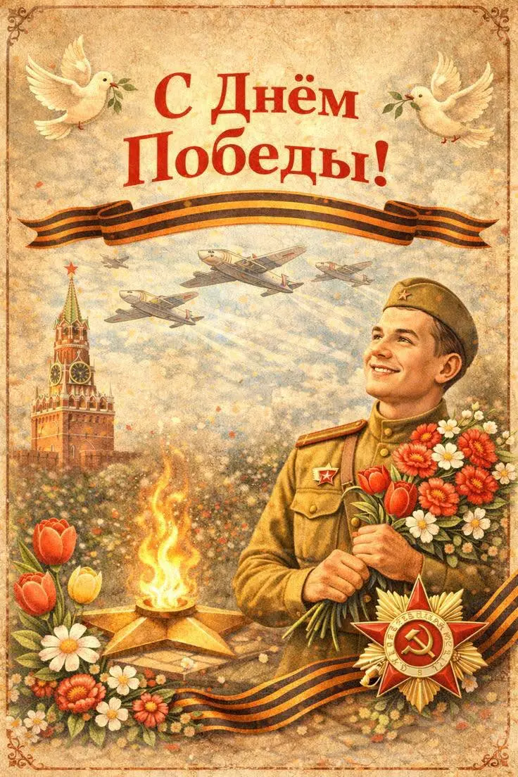 С Днём Победы! Мирного неба над головой ! 💐 | Сетка — социальная сеть от hh.ru