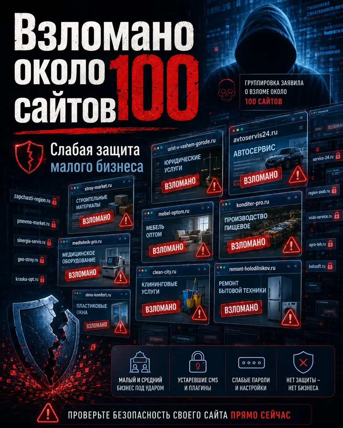 Хакерская группировка заявила о взломе 100 российских сайтов | Сетка — социальная сеть от hh.ru