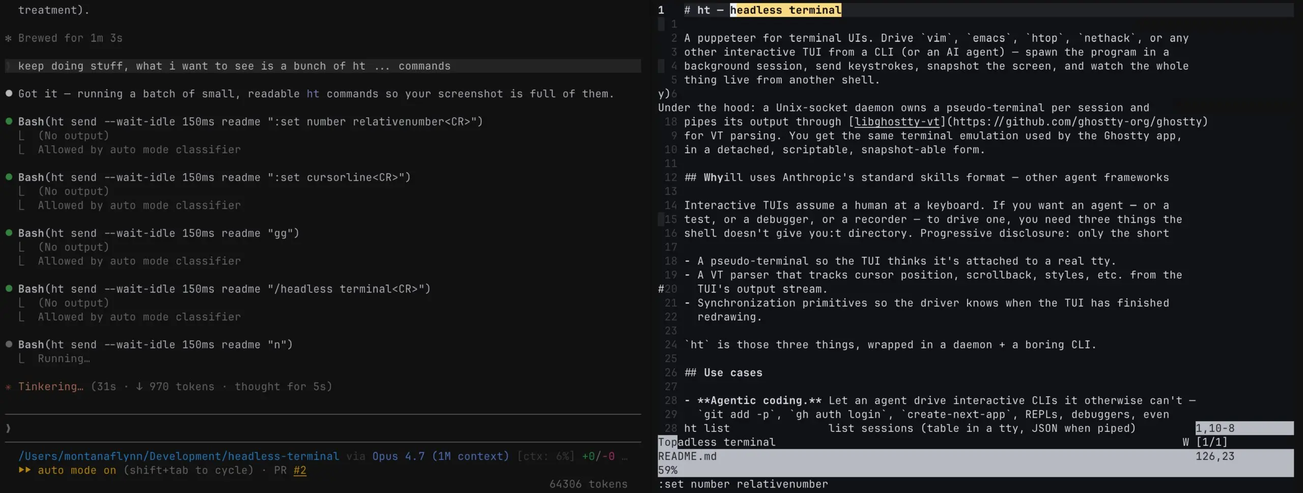 headless-terminal
Это инструмент, предоставляющий безголовый эмулятор терминала, позволяющий программно управлять и взаимодействовать с терминальными приложениями без необходимости отображения интерфе... | Сетка — социальная сеть от hh.ru