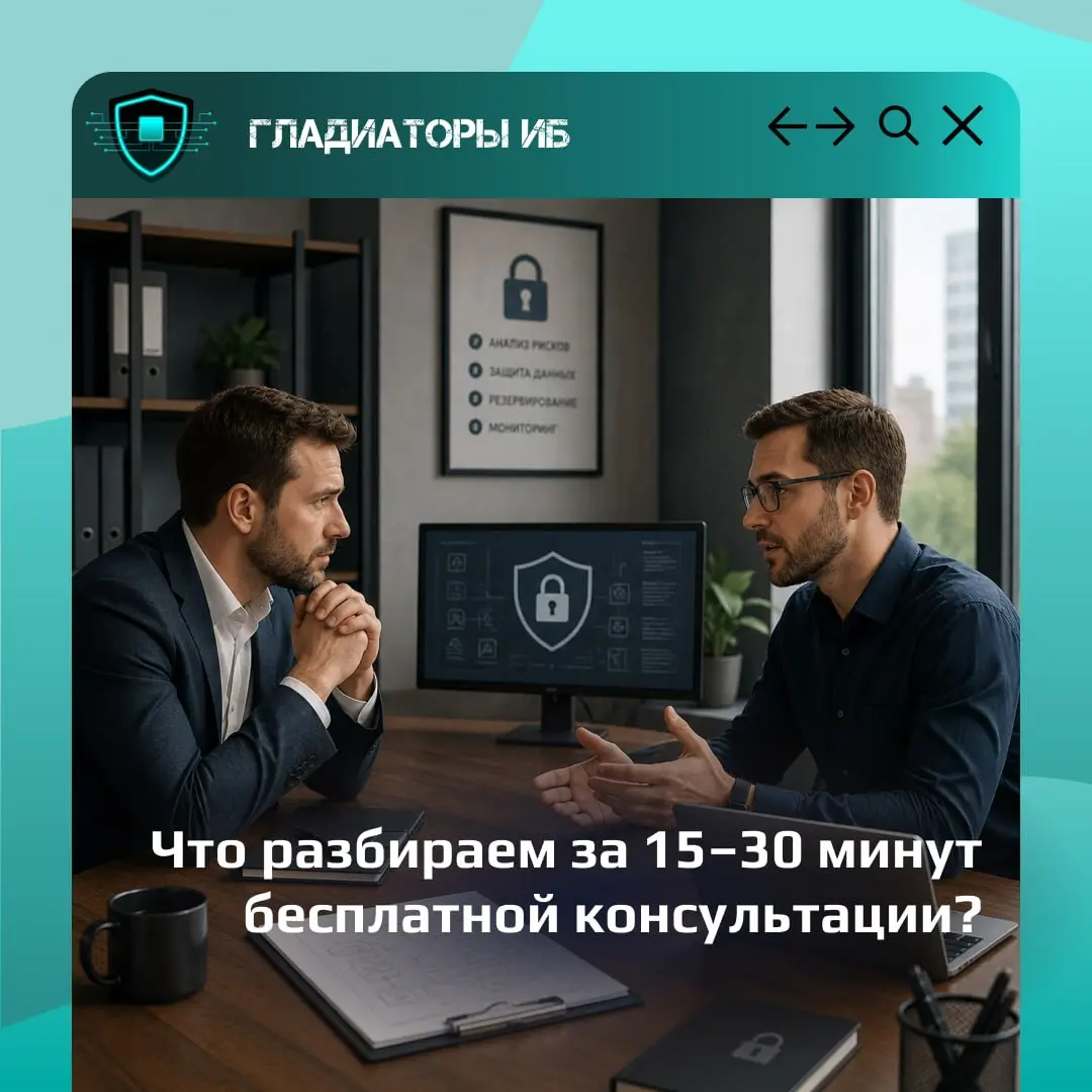 ❓Что разберем за 15–30 минут бесплатной консультации?
Когда у бизнеса появляется вопрос по информационной безопасности, обычно непонятно, с чего начинать | Сетка — социальная сеть от hh.ru