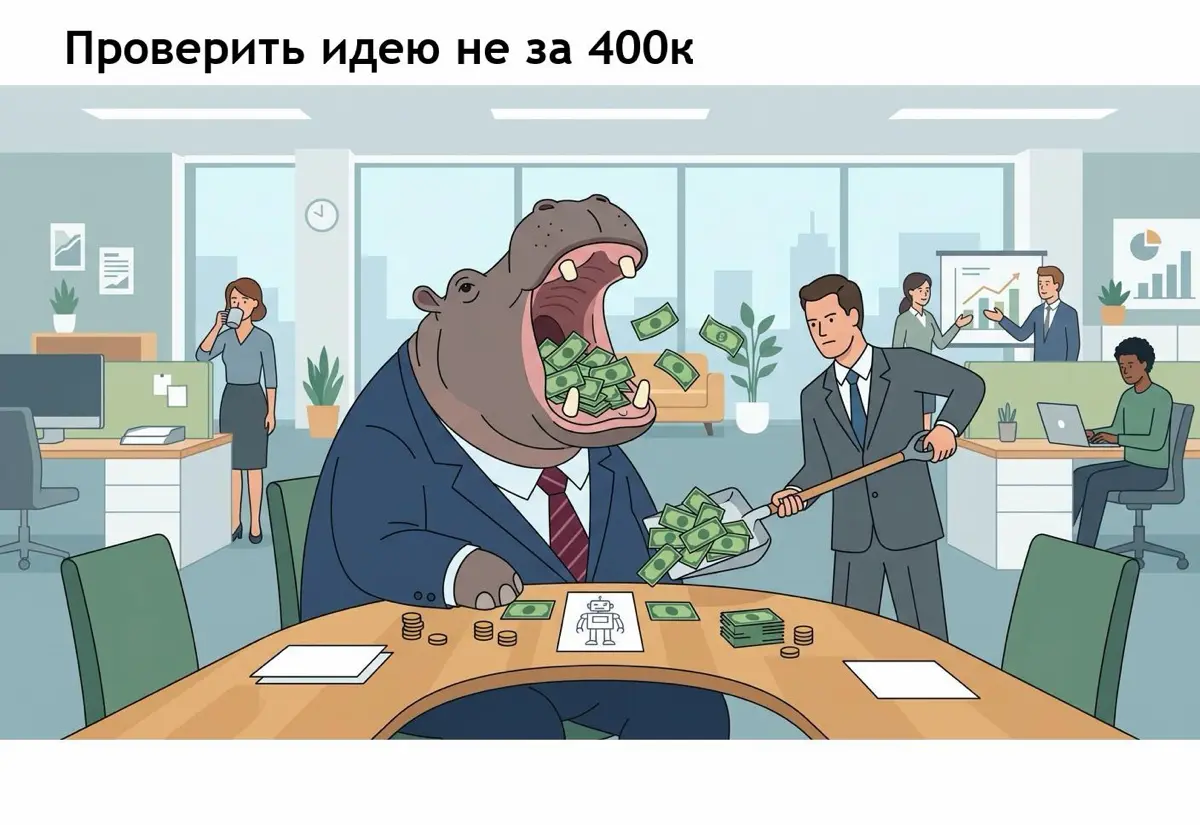 Как поверить идеи не за 400 к? | Сетка — социальная сеть от hh.ru