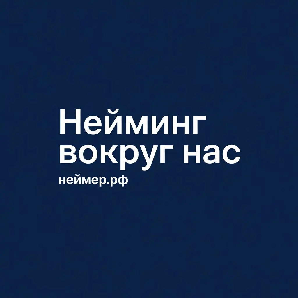 Нейминг вокруг нас | Сетка — социальная сеть от hh.ru