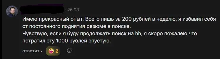 Купила подписку hh PRO и месяц тестировала. Результат | Сетка — социальная сеть от hh.ru