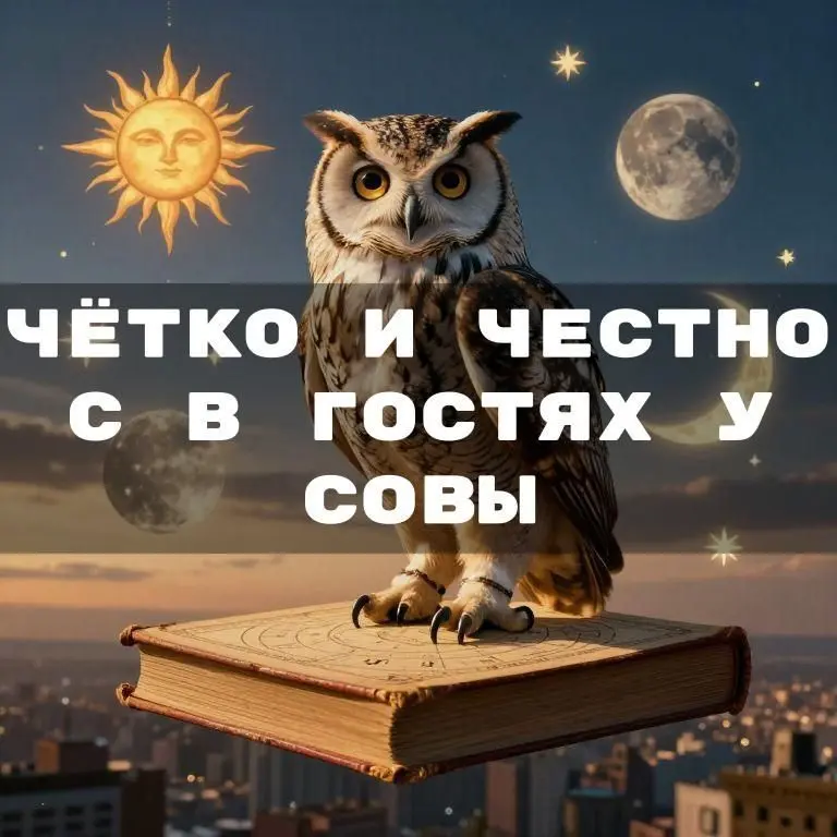 Проверил множество каналов с раскладами и астрологией - в “В гостях у Совы” нет воды и пустых обещаний. Только реальные расклады, соляры, лунары и натальные карты с опытом и профессионализмом | Сетка — социальная сеть от hh.ru
