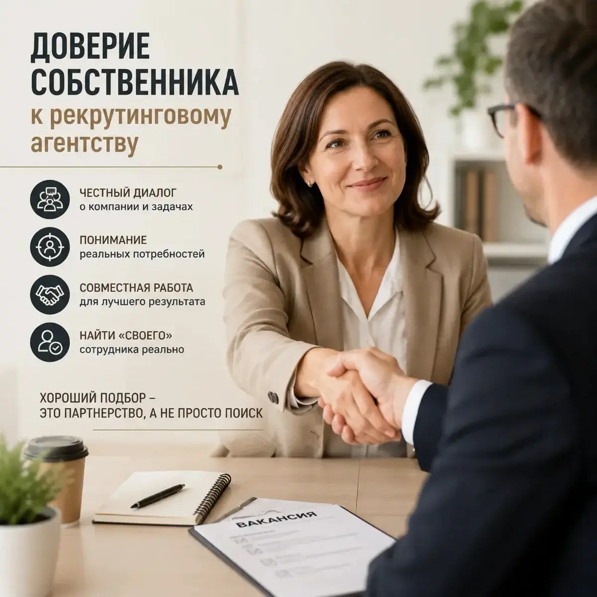 Доверие между компанией и рекрутинговым агентством | Сетка — социальная сеть от hh.ru
