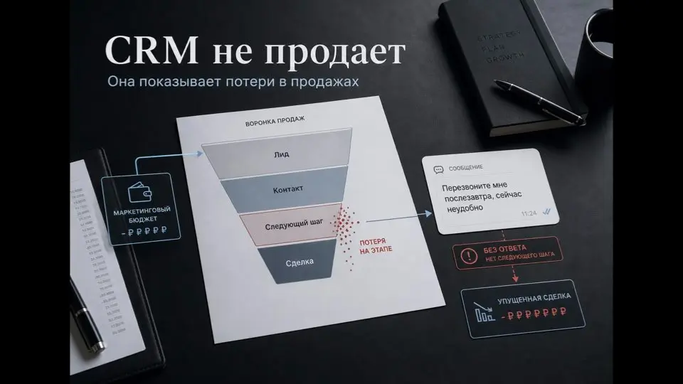 CRM стояла. Звонки писались. Мессенджеры были подключены.
30% диалогов всё равно терялись.
Клиент писал - ему не отвечали. Или отвечал один менеджер, передавал другому, тот не видел | Сетка — социальная сеть от hh.ru