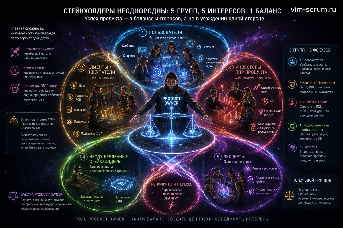 Скрам: 5 групп стейкхолдеров. Часть 23 | Сетка — социальная сеть от hh.ru