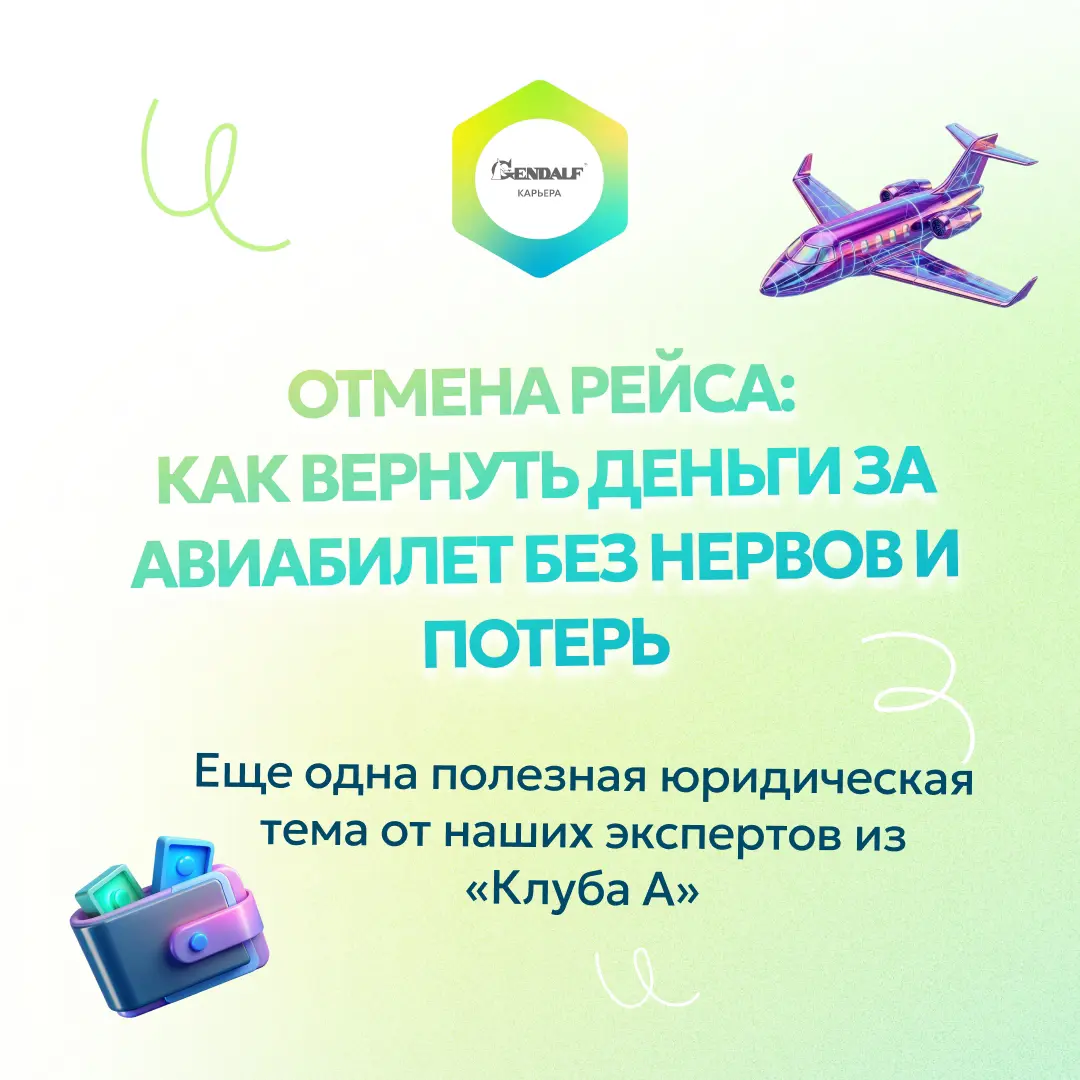✈ Отмена рейса – как вернуть деньги за авиабилет без нервов и потерь: краткий гид от юридической службы ГЭНДАЛЬФ
🔎 Клуб амбассадоров (Клуб А) — уникальный проект ГЭНДАЛЬФ, созданный профессионалами на... | Сетка — социальная сеть от hh.ru