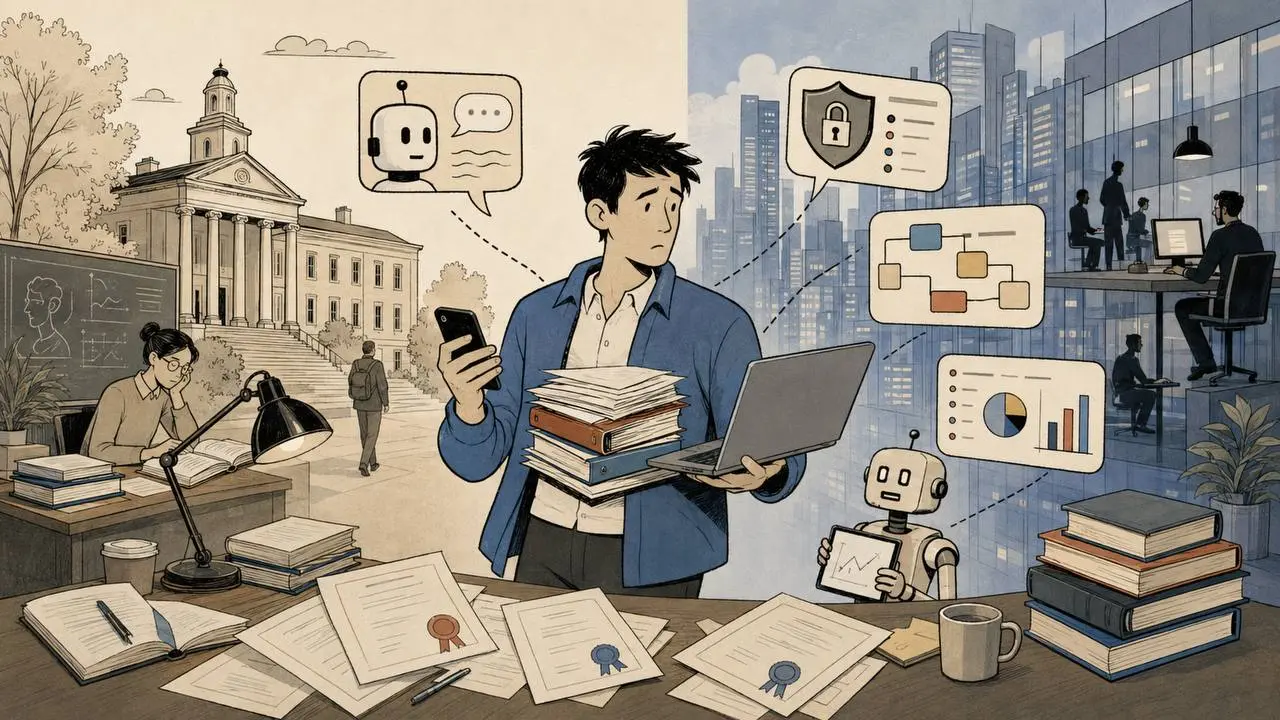 Fast education: человек между ИИ, работой и вечным “надо обновиться”
Заметили? В какой-то момент обучение стало похоже на срочную доставку.
Навык — за неделю.
Профессия — за три месяца | Сетка — социальная сеть от hh.ru