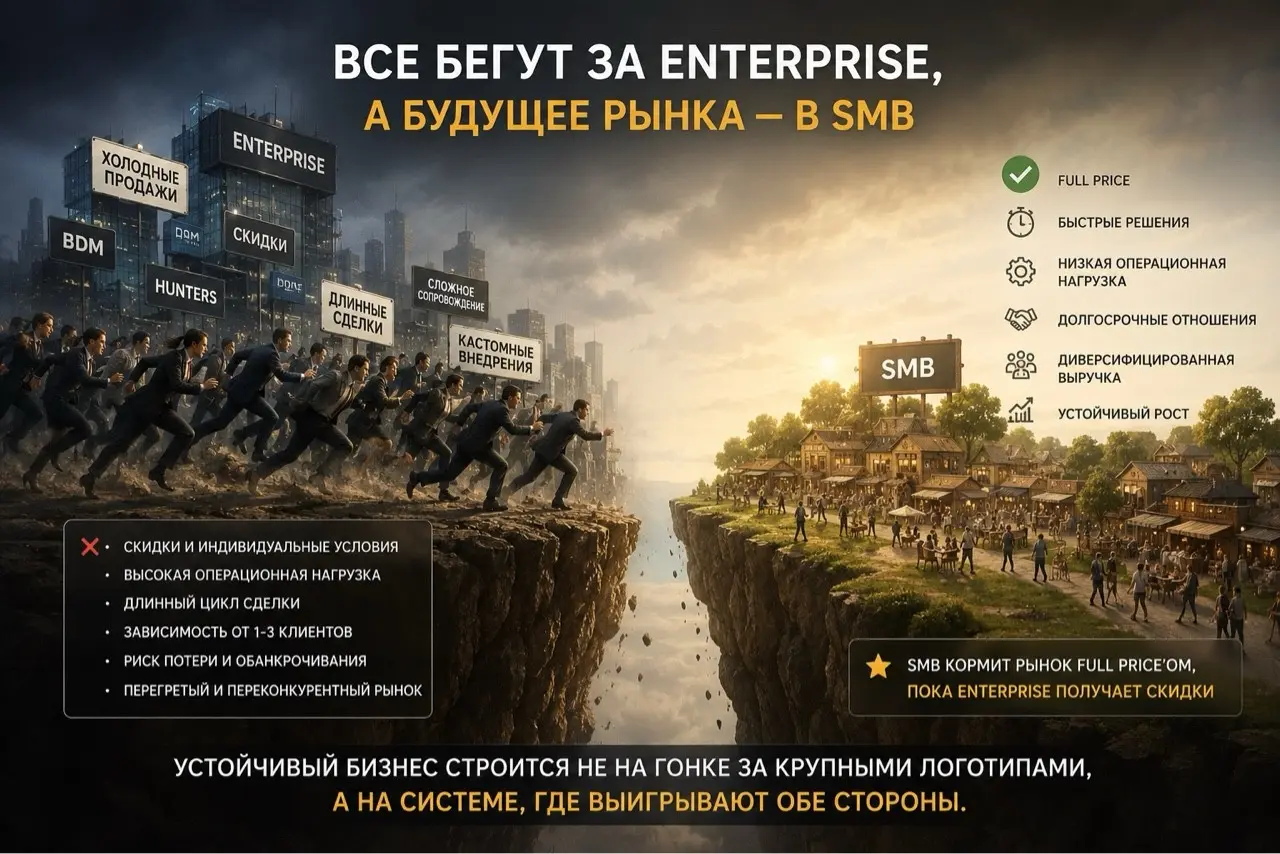Пока enterprise получает скидки, SMB продолжает кормить ... | Сетка — социальная сеть от hh.ru