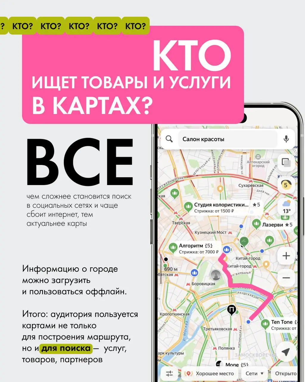 Яндекс.Карты - ваш базовый минимум 🌍
Как в них правильно работать? Рассказали на слайдах 🎴 | Сетка — социальная сеть от hh.ru