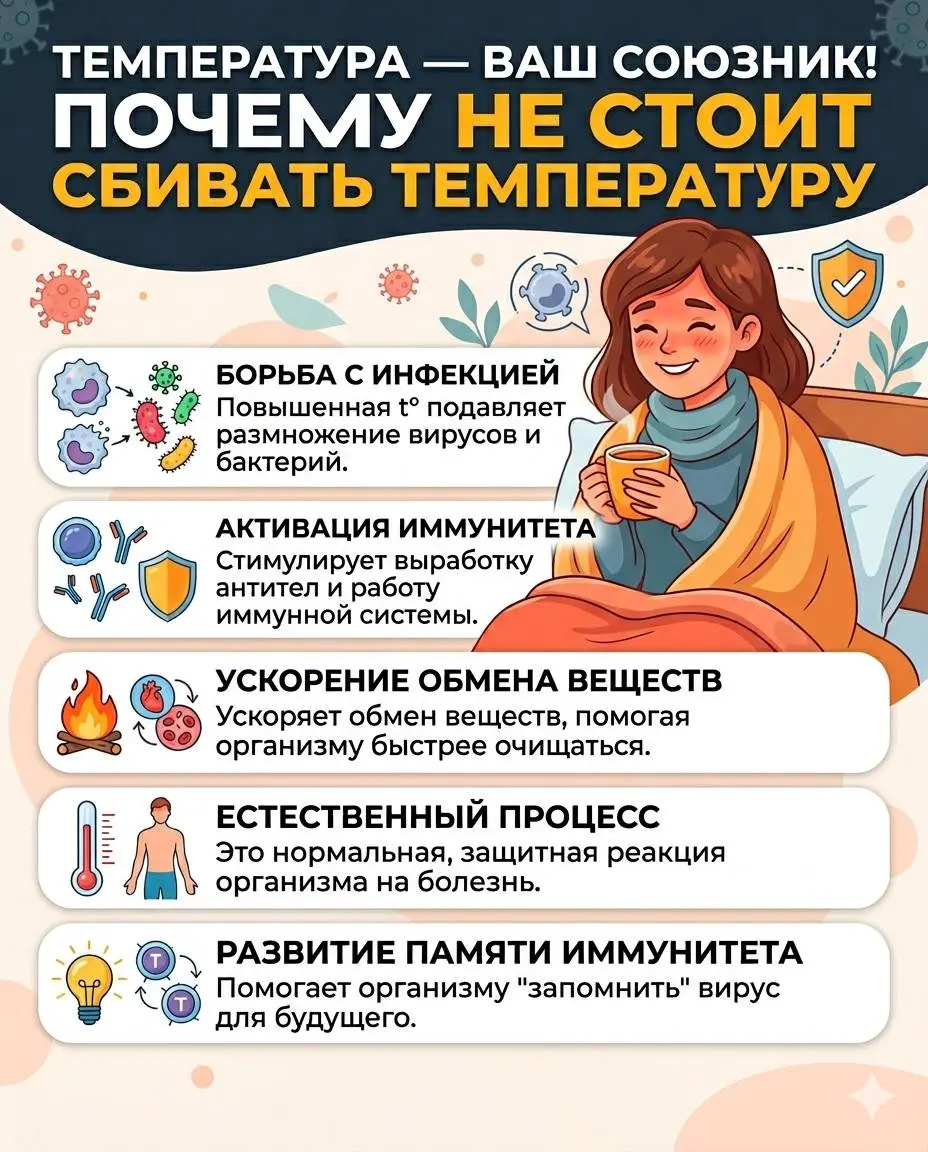 Природа создала в нашем организме идеальные механизмы исправления любых нарушений, возникающих в его работе, и температура — один из них | Сетка — социальная сеть от hh.ru