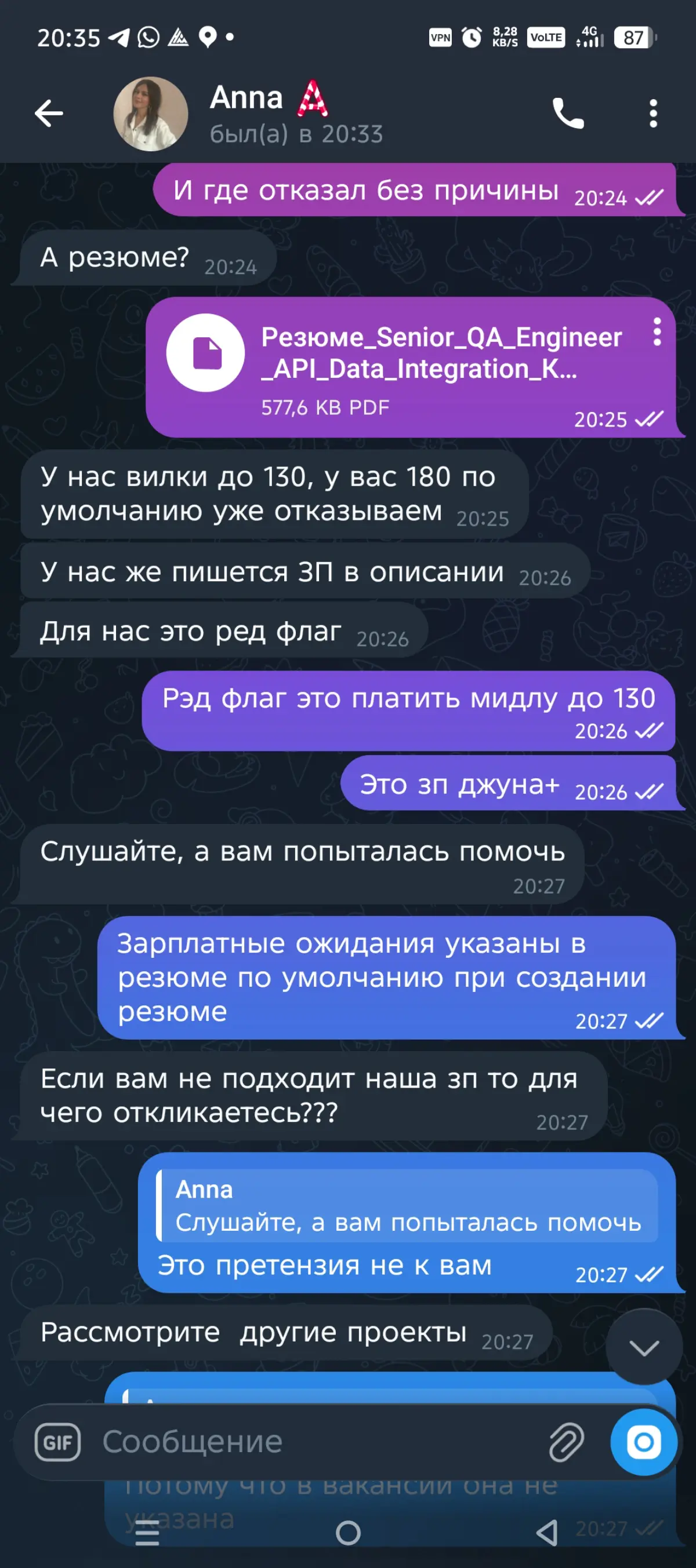 Накипело или как с HR говорил. | Сетка — социальная сеть от hh.ru