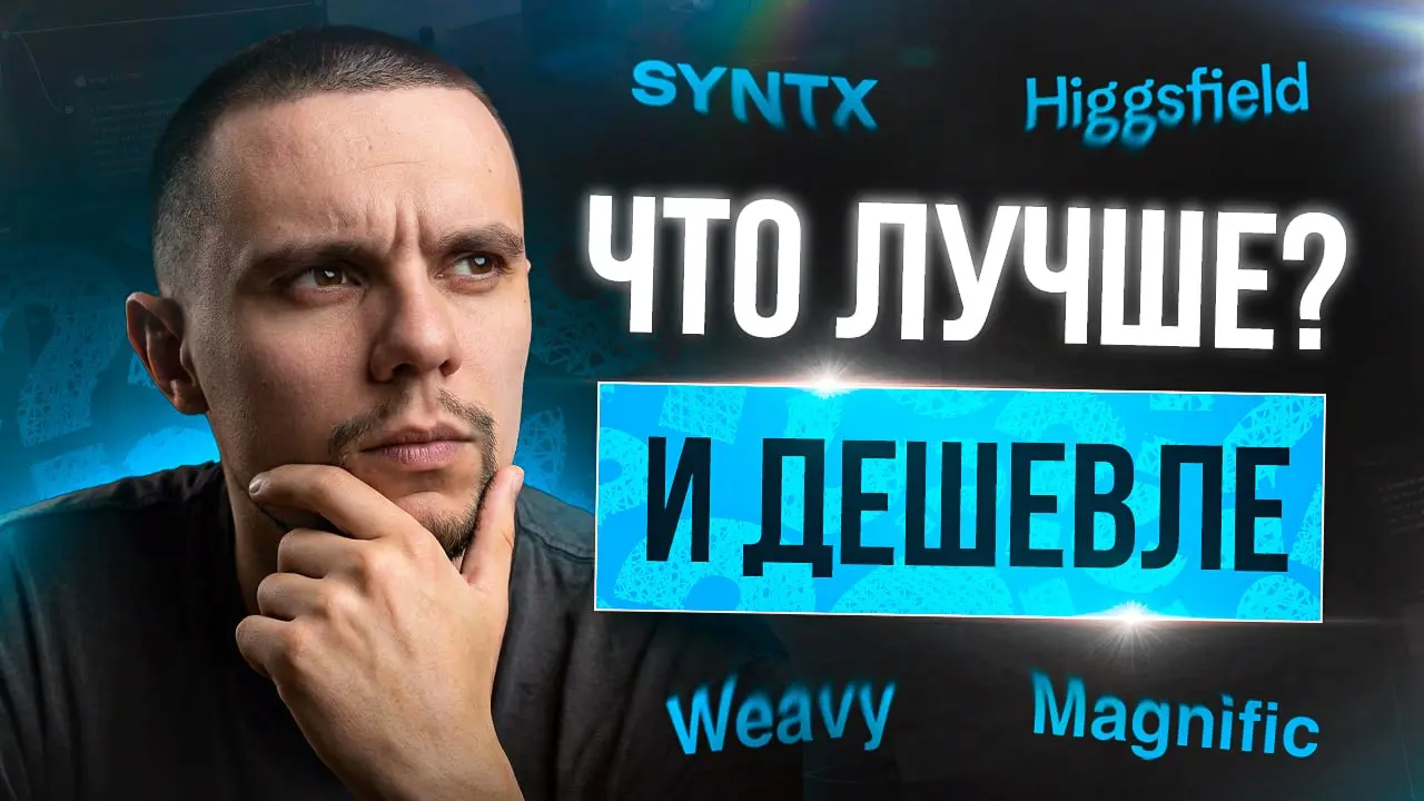 ⚡️ Выбираем лучший агрегатор нейросетей: Higgsfield, Syntx, Weavy, Magnific
[Новое видео на YouTube]
В видео разбираю популярные сервисы, делюсь своим мнением по функционалу, удобству работы и показыв... | Сетка — социальная сеть от hh.ru
