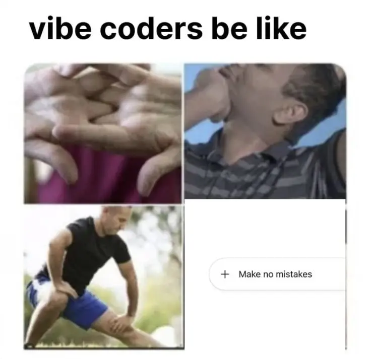 Make no mistakes, machine, pleeeeease 🥺
сделай все четко без лишней фигни, чтобы была целостная картина и вообще чтобы было все супер гуд | Сетка — социальная сеть от hh.ru