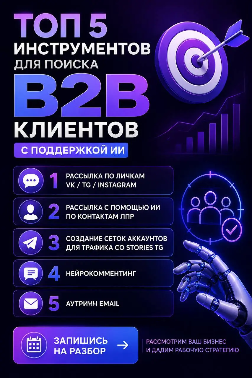 🔥 Топ-5 инструментов для поиска B2B-клиентов с поддержкой ИИ, которые реально работают в 2026
Рынок B2B-лидогена сильно изменился.
Массовые «спам-рассылки» больше почти не работают | Сетка — социальная сеть от hh.ru