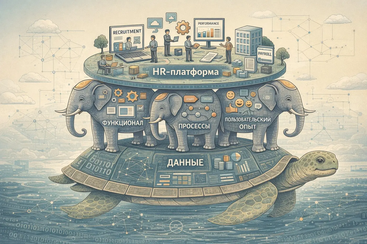 HRTech — мир, который стоит на трёх слонах | Сетка — социальная сеть от hh.ru