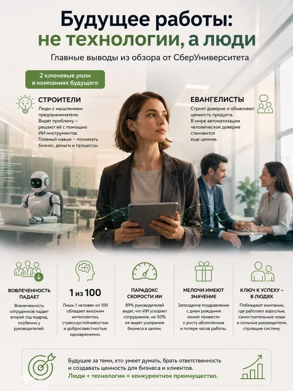🔎Недавно прочла свежий обзор исследований от СберУниверситета про рынок труда, ИИ и управление командами.
И знаете, какие мысли для себя там отметила?
Как быстро меняется ценность людей внутри бизнеса | Сетка — социальная сеть от hh.ru