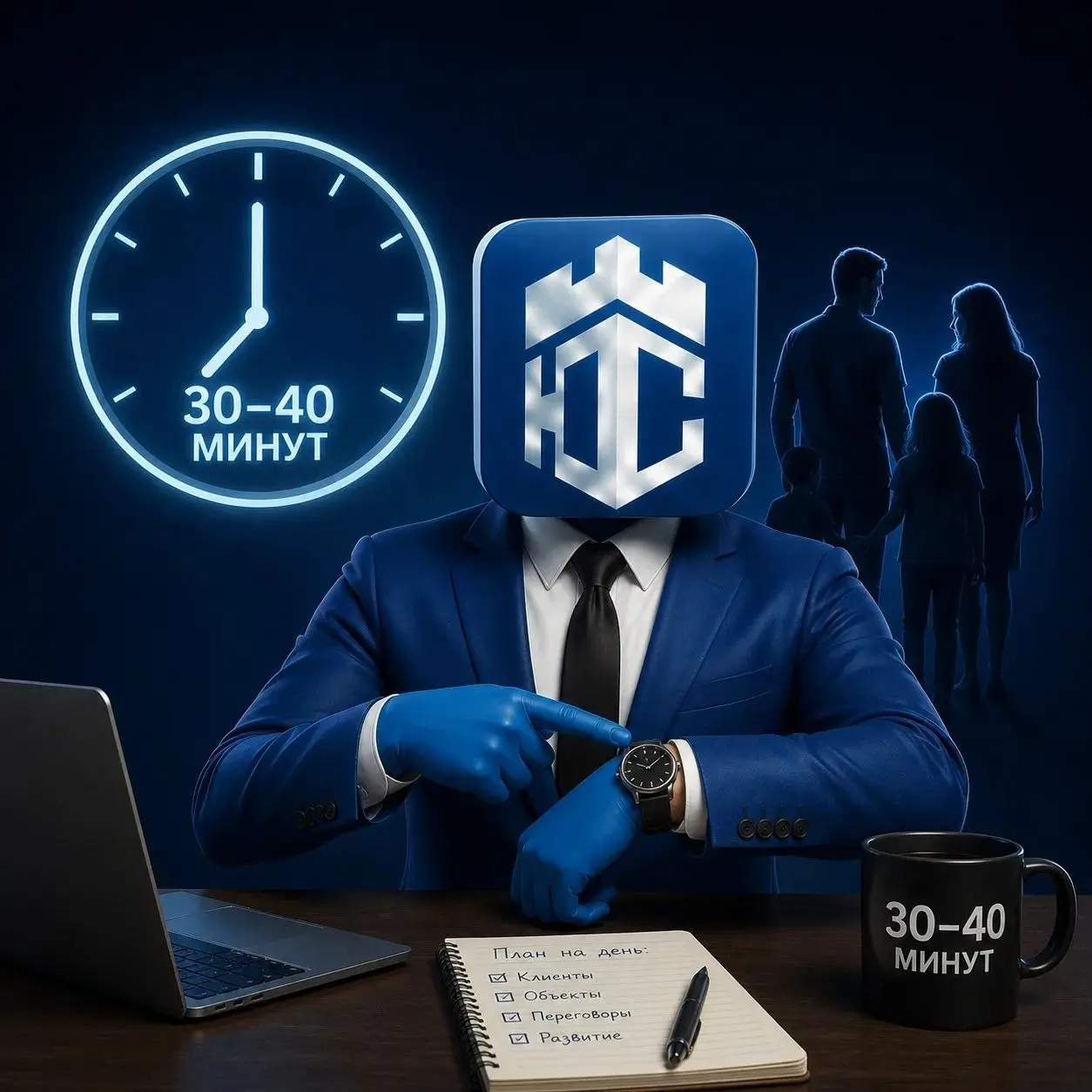 ⏰ Про время. Без фантазий.
«У меня работа, семья, дети. Когда мне этим заниматься?»
Давайте без розовых очков.
Агенту не нужно 8 часов в день. Достаточно 30–40 минут | Сетка — социальная сеть от hh.ru