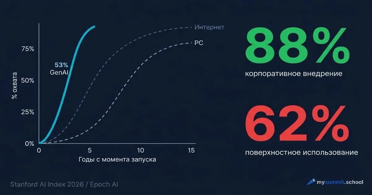 Stanford HAI выпустил девятый AI Index Report – ежегодную сводку по состоянию индустрии ИИ. Мы написали серию из пяти статей по ключевым сюжетам отчёта. Три уже вышли – вот главное из каждой | Сетка — социальная сеть от hh.ru
