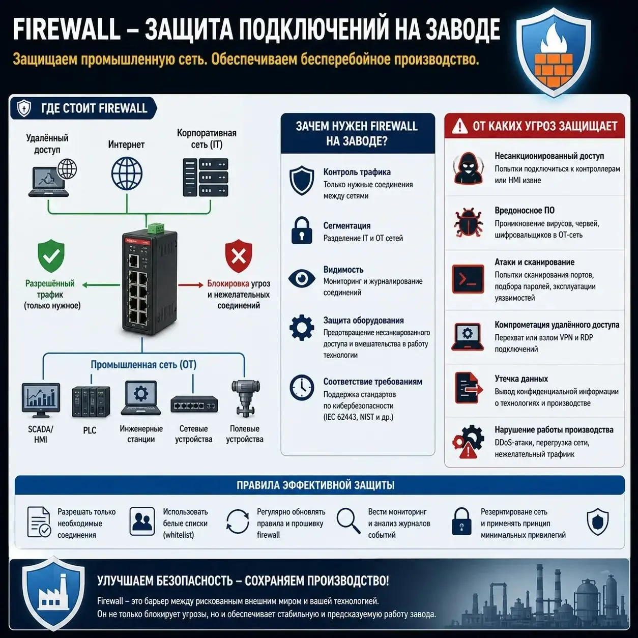 Следует помнить
👉 Firewall — только один слой защиты, а не серебряная пуля | Сетка — социальная сеть от hh.ru