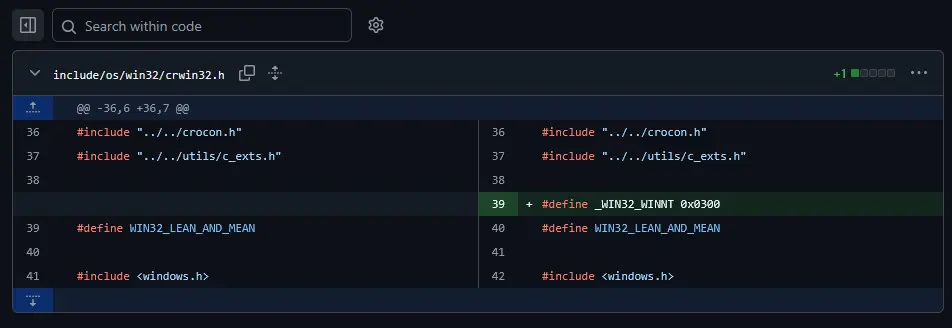 Оказывается, этот макрос и спровоцировал эту ошибку в SDK. Я добавлял, чтобы решить проблему работы чисел с плавающей точкой, но это не помогло. | Сетка — социальная сеть от hh.ru