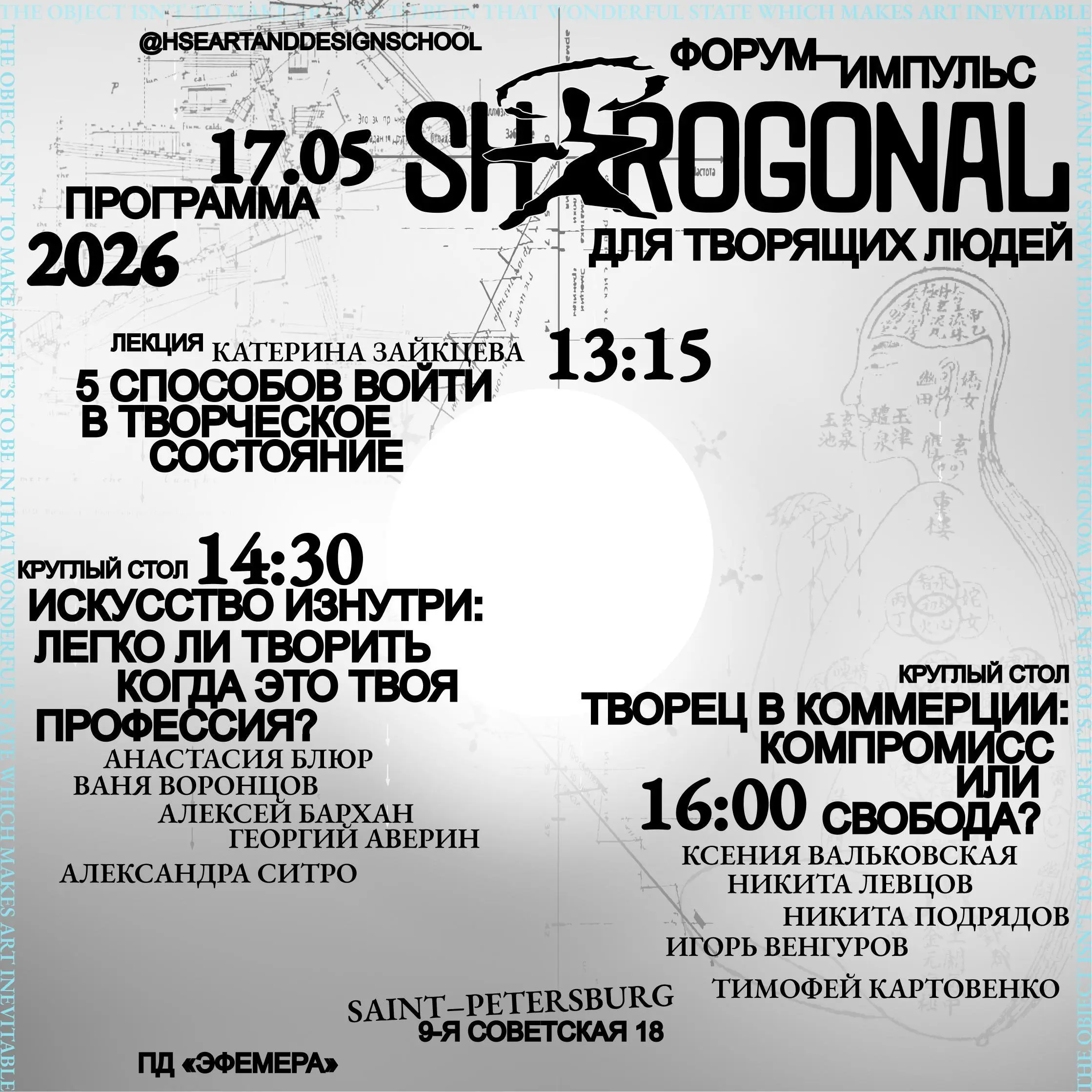 SHAROGONAL — форум о творческом состоянии и развитии креативного потенциала
🦄 Катерина Зайкцева, клинический психолог и автор игры «Архетипия»; Анастасия Блюр, Иван Воронцов, Алексей Бархан, Георгий А... | Сетка — социальная сеть от hh.ru