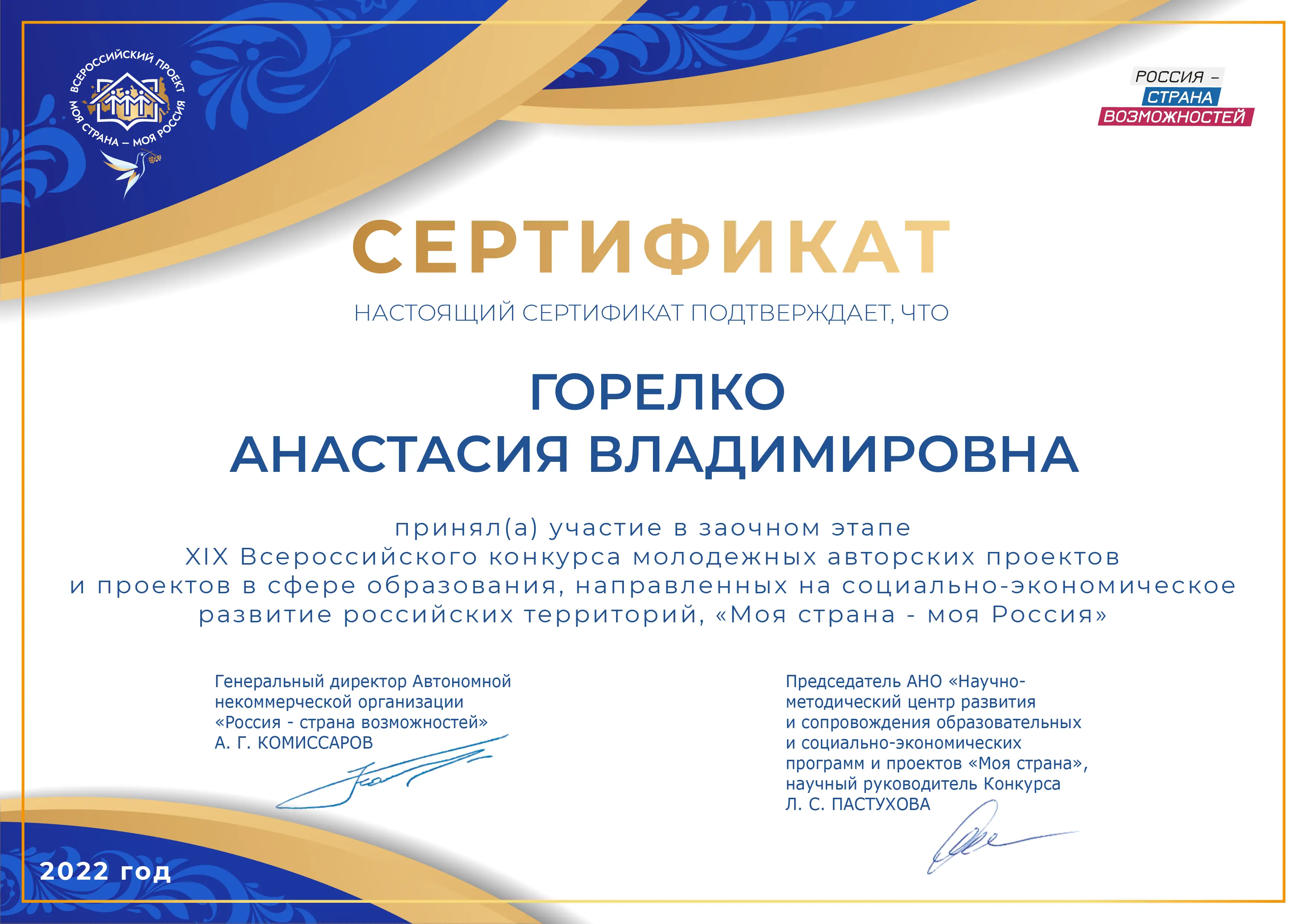 Анастасия Горелко
