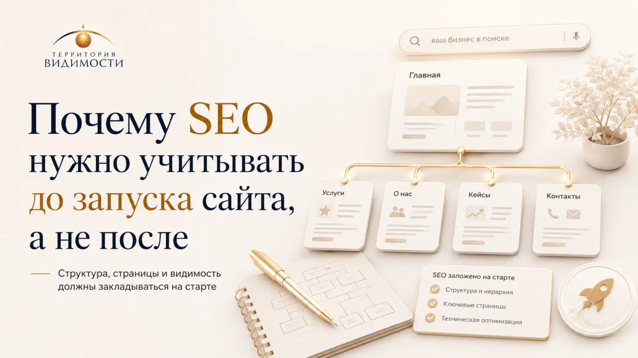 SEO нужно учитывать до запуска сайта. Не после.
Одна из частых ошибок при создании сайта — сначала сделать дизайн, собрать страницы, запустить проект, а потом уже думать о продвижении | Сетка — социальная сеть от hh.ru