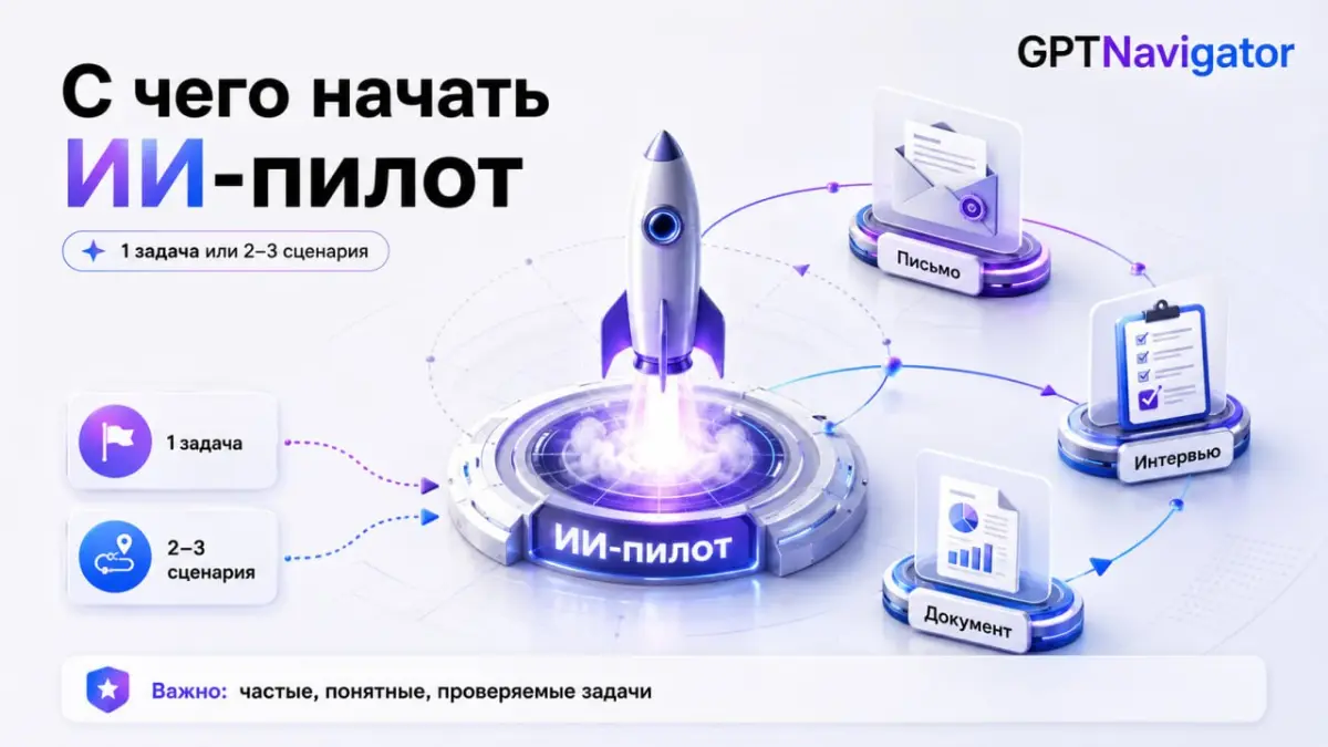С чего начать ИИ-пилот | Сетка — социальная сеть от hh.ru