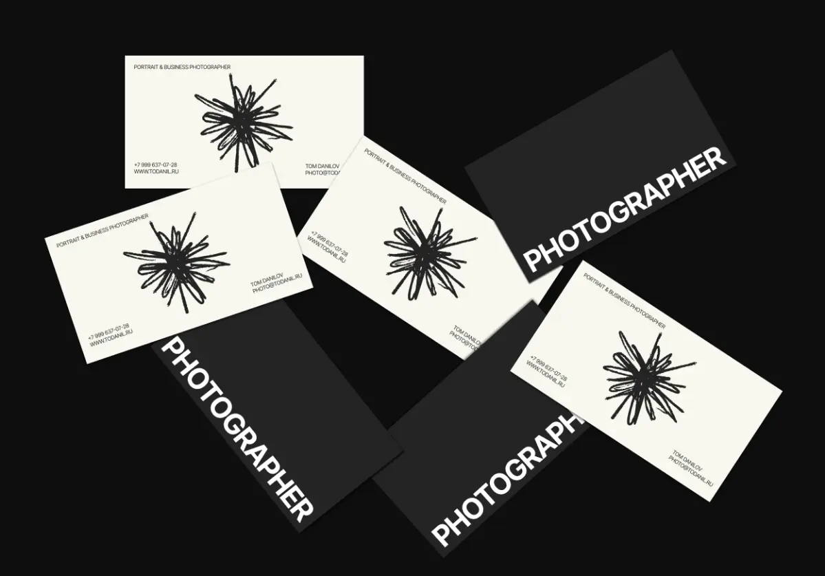Визитка для фотографа | Сетка — социальная сеть от hh.ru