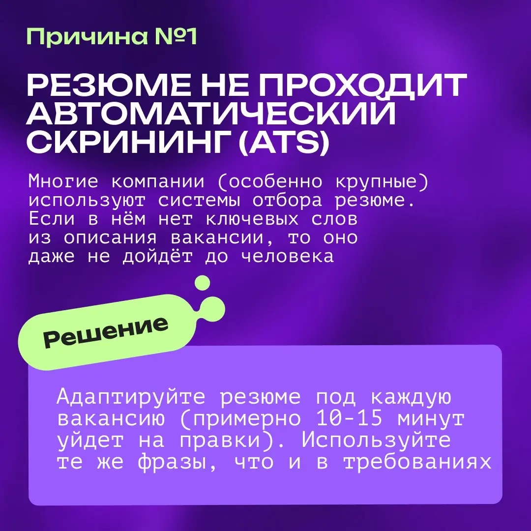 Отклики на вакансии не приводят к результату – что делать? | Сетка — социальная сеть от hh.ru