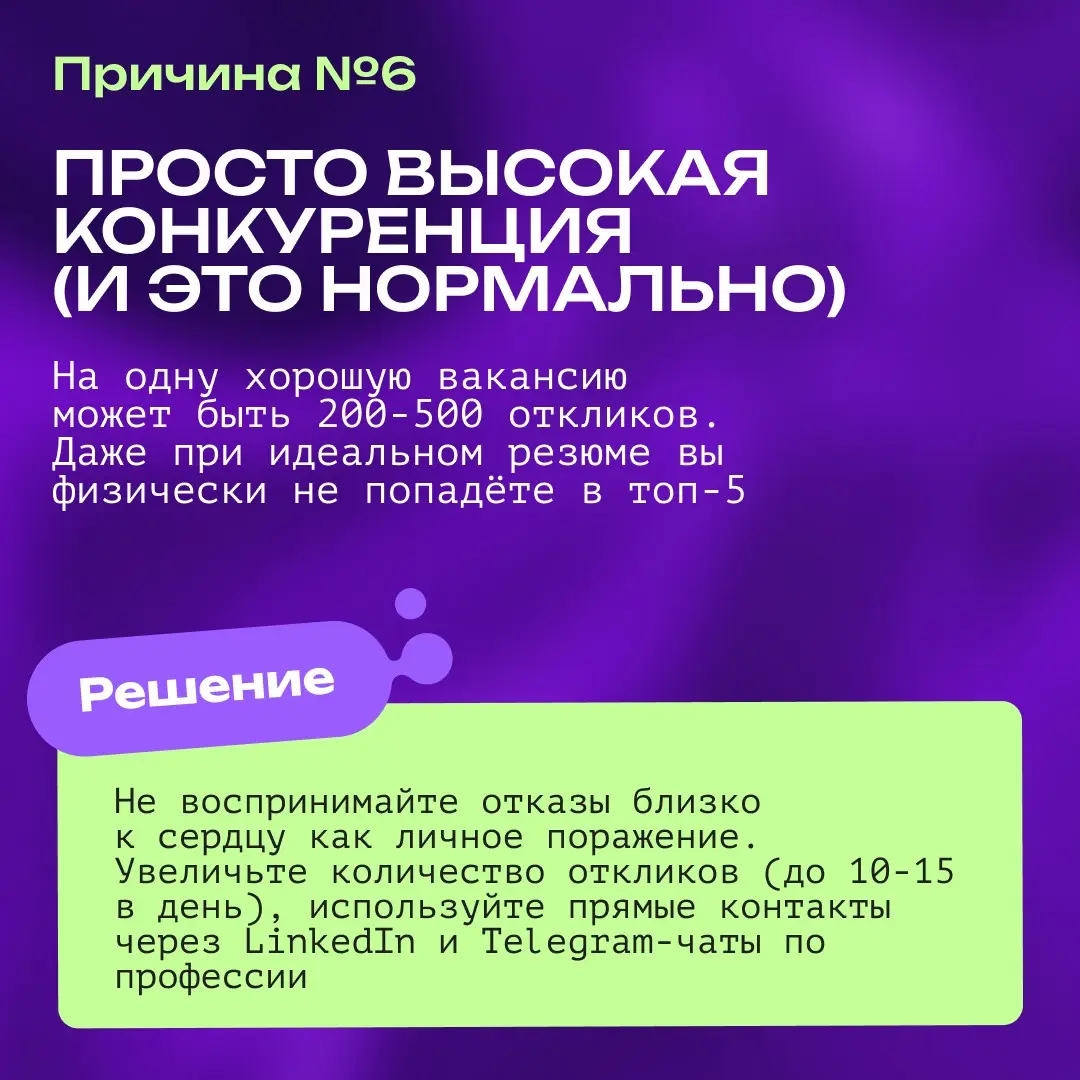 Отклики на вакансии не приводят к результату – что делать? | Сетка — социальная сеть от hh.ru