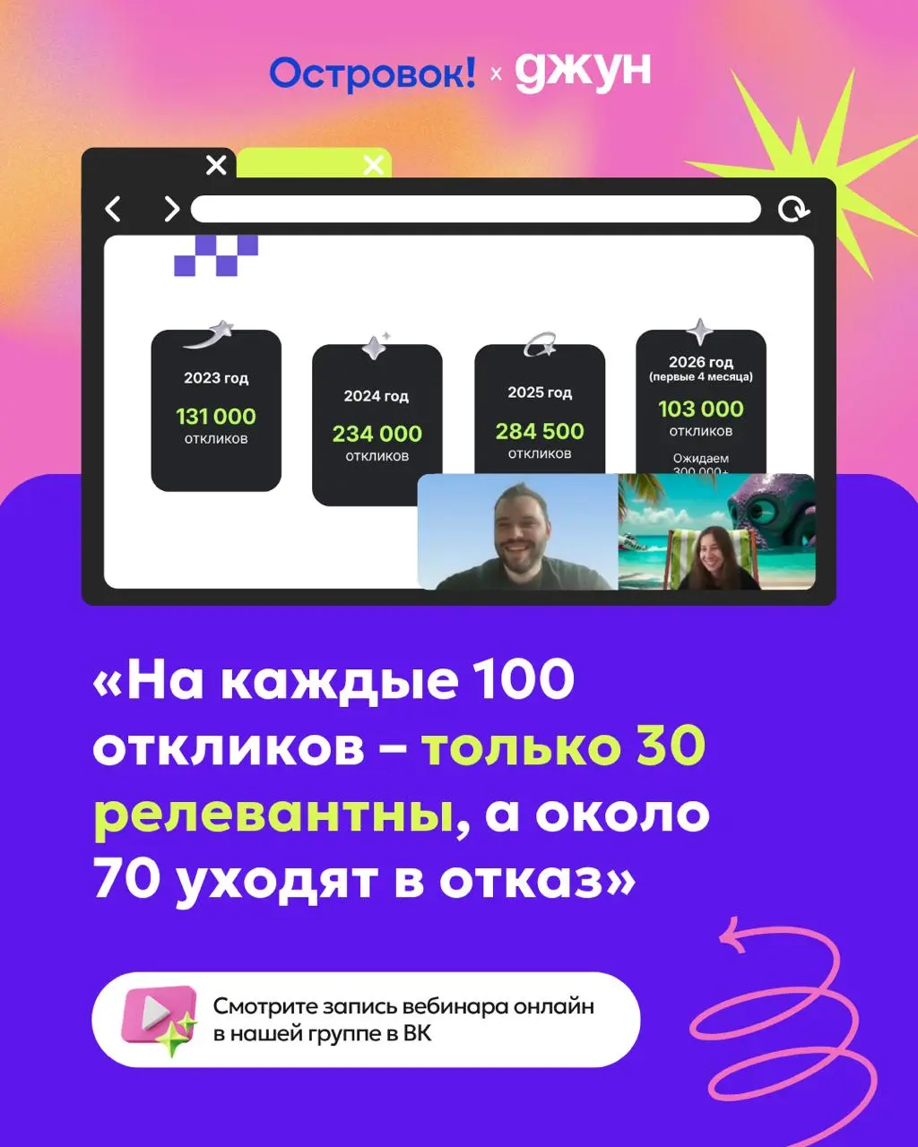 👀«Из 100 откликов на вакансию — только 30 кандидатов оказываются релевантными»: такой ежегодной аналитикой с нами поделились команда Островок
Сколько времени нужно, чтобы разобраться с этими откликами... | Сетка — социальная сеть от hh.ru
