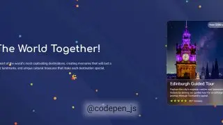 Cube Effect Slider — анимация мира. Реализована с помощью CSS и JS
https://codepen.io/ecemgo/pen/ZEPYNXJ | Сетка — социальная сеть от hh.ru