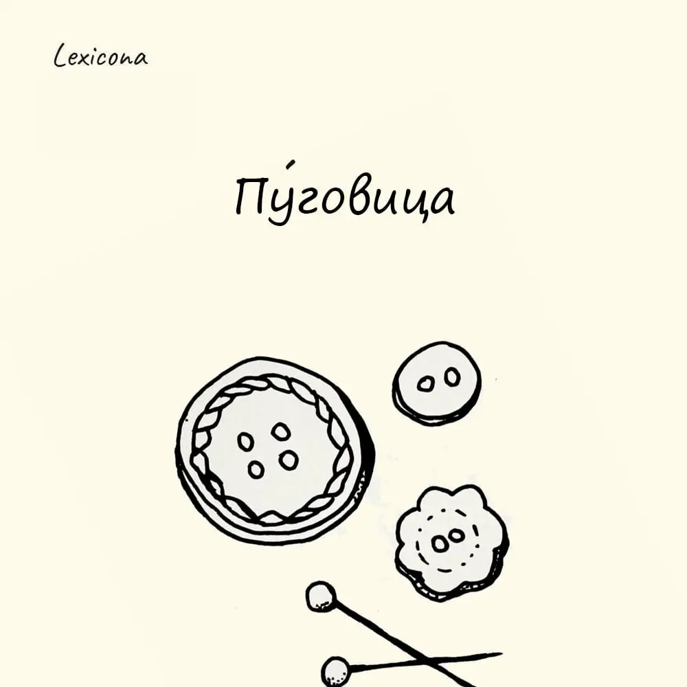Пуговица
Пуговица в русском языке имеет то же корень, что и слово «пугать». И ученые считают, что это совпадение не случайно | Сетка — социальная сеть от hh.ru