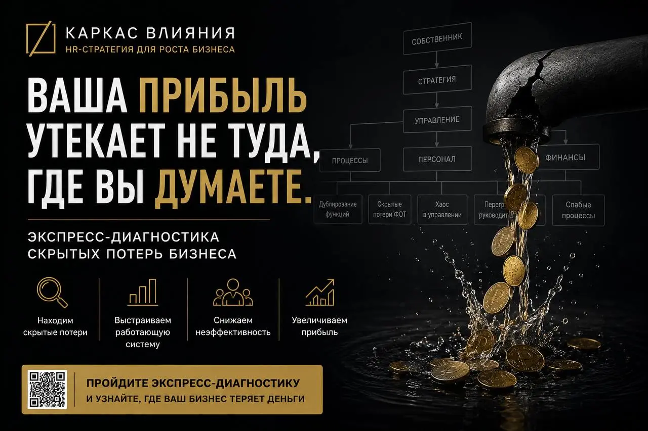 Ваша прибыль утекает не туда, где вы думаете.
Чаще всего бизнес теряет деньги не из-за рынка и не из-за «плохих сотрудников», а из-за системы управления | Сетка — социальная сеть от hh.ru